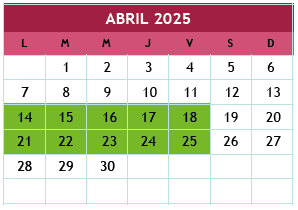 Calendario 2024-2025 CECyTEH