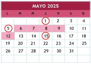 Calendario 2024-2025 CECyTEH