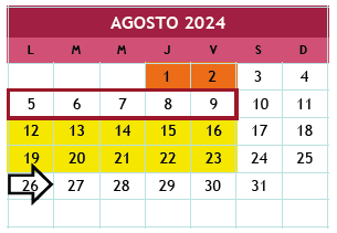 Calendario 2024-2025 CECyTEH