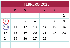 Calendario 2024-2025 CECyTEH